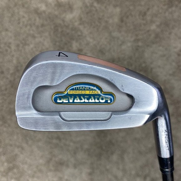 Knight Devastator 4 Iron Titanium Forged Face - Distance II R Flex Graphite - RH - Picture 2 of 12